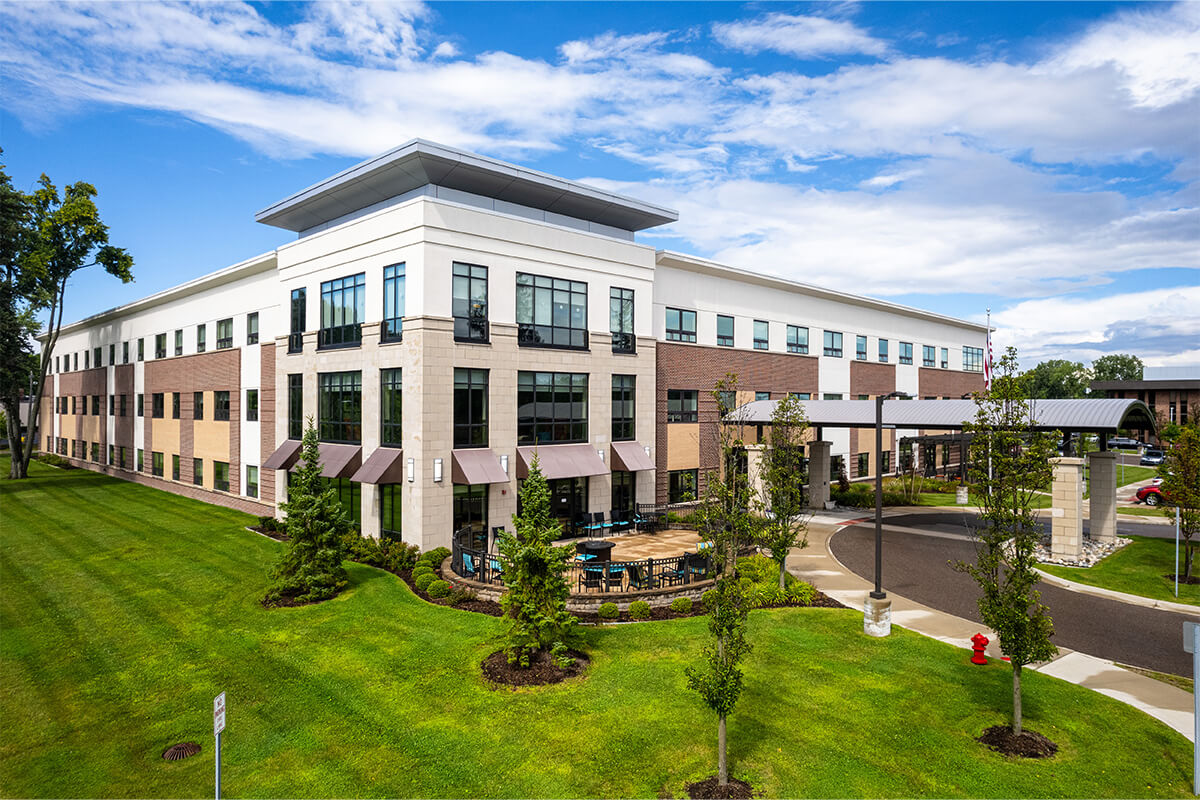 Avalon_Bloomfield_A-01 Avalon of Bloomfield exterior on a sunny day