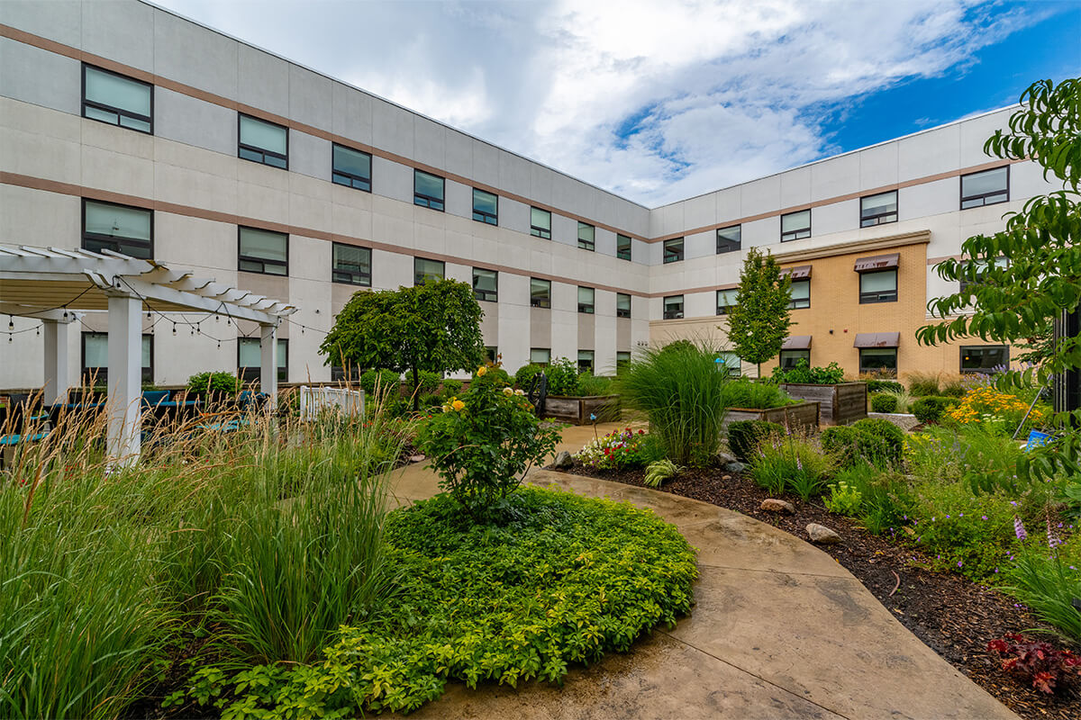 Avalon_Bloomfield_A-24 Avalon of Bloomfield exterior courtyard
